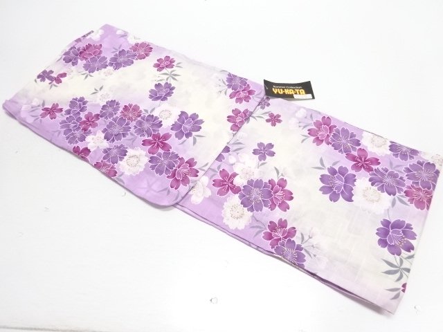 JAPANESE KIMONO / UNUSED YUKATA / YAEZAKURA 